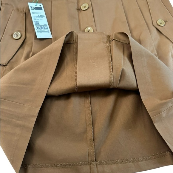 Stile Benetton Women’s Brown Button Down Mini Skirt Size 40 NWT - Picture 9 of 17